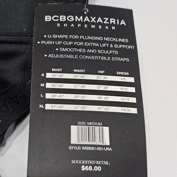 BCBGMAXAZRIA Plunge Push Up Shaping Convertible Bodysuit - Picture 11 of 16